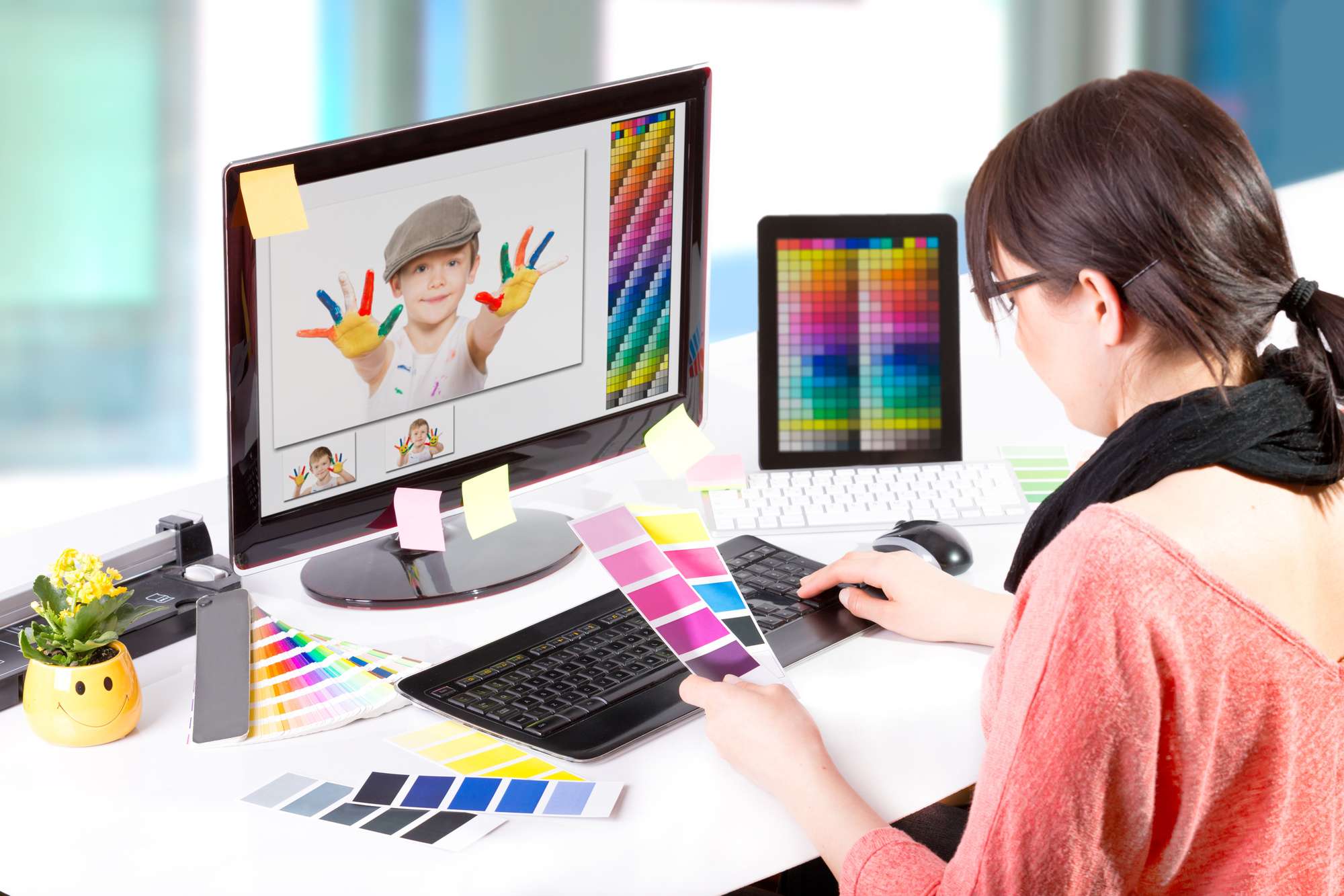 Motion graphics design frames created by a student